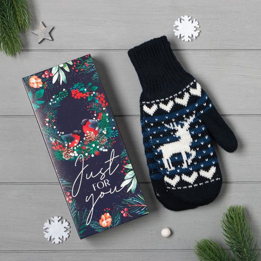 Варежки женские в подарочной коробке KAFTAN For you, размер 19