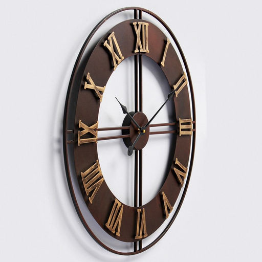 Часы настенные интерьерные «Алазея», серия: Лофт, металл, бесшумные, плавный ход, d=60 см, от батарейки 1хАА