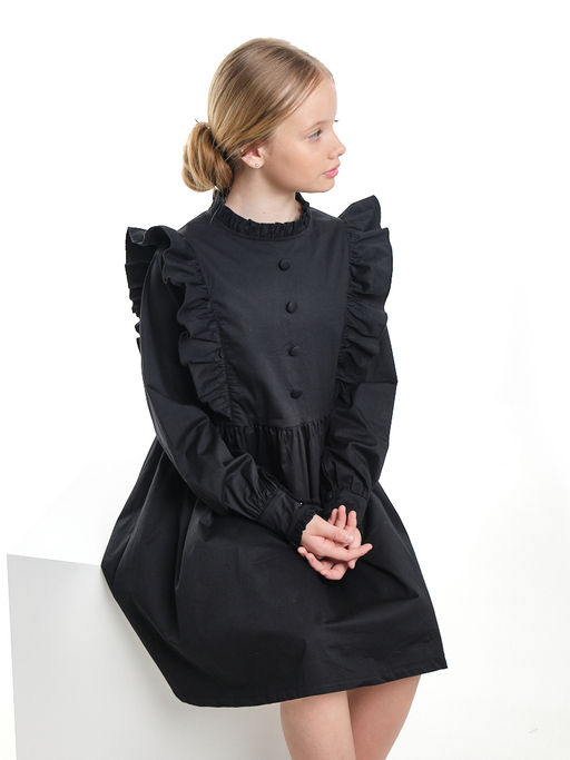 Платье черное нарядное для девочки 33-24251 черный - Mini maxi фото 27