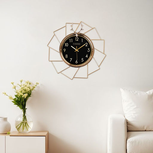 Часы настенные интерьерные «Олень», бесшумные, плавный ход, 51×51 см, d=26 см, от батарейки 1хАА