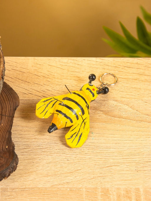 Брелок Пчёлка 10х7х3 см, дерево - Simaland фото 2