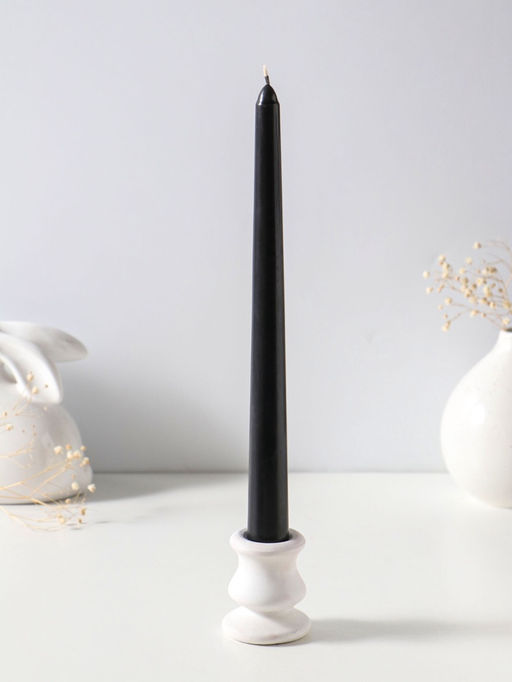 Свеча античная 25 см (набор 3 шт) 58 гр, 7 ч, цв. чёрный