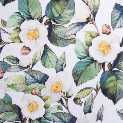 Комплект штор для кухни с подхватами Сamellia 145х180см-2 шт., 100% п/э - Этель фото 4