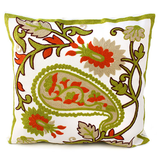 Наволочка декоративная 45х45см Мармарис плотный х/б, вышивка, на молнии (Китай) - Домашняя мода фото 11