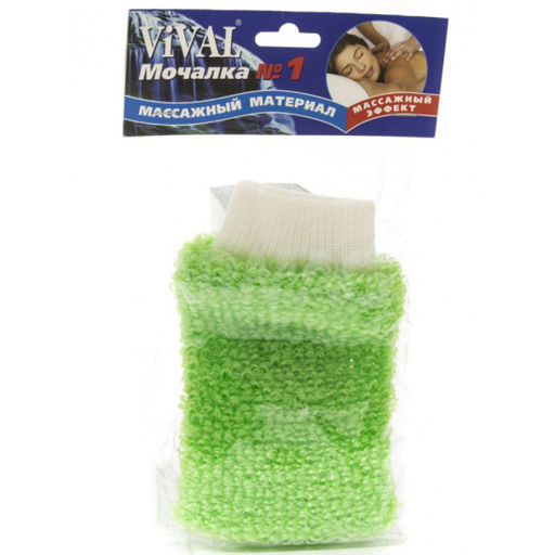 Мочалка массажная рукавица с манжетой, цвет в ассортименте 79525 - Vival фото 2