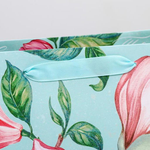 Цена за 2 шт. Пакет подарочный ламинированный, упаковка, «Магнолия», ML 23 х 27 х 11.5 см