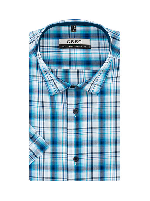 Сорочка мужская короткий рукав GREG 225/201/4229/Z/1  фото 2