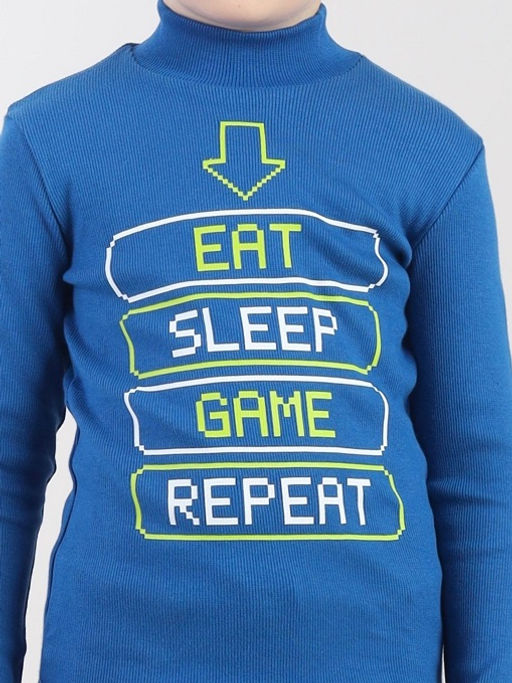 CRB wear / CWKB 63976-42-425 Водолазка для мальчика ,синий  фото 2