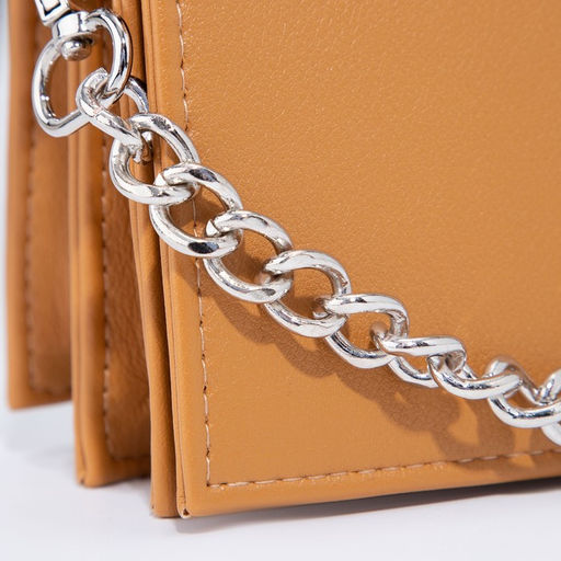 Сумка женская TEXTURA, мессенджер, маленький размер, цвет горчичный  фото 6