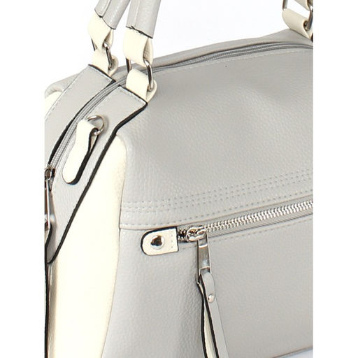 Сумка женская искусственная кожа ADEL-118/1в/MM, 1отд, плечевой ремень, серый св/беж св флотер 259060 - Adelia фото 4