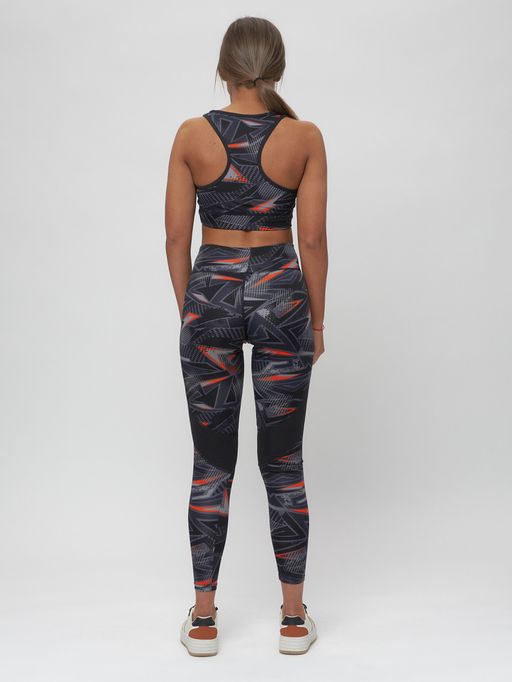 Костюм для фитнеса женский темно-серого цвета 2923TC - FUYOUKAI фото 4