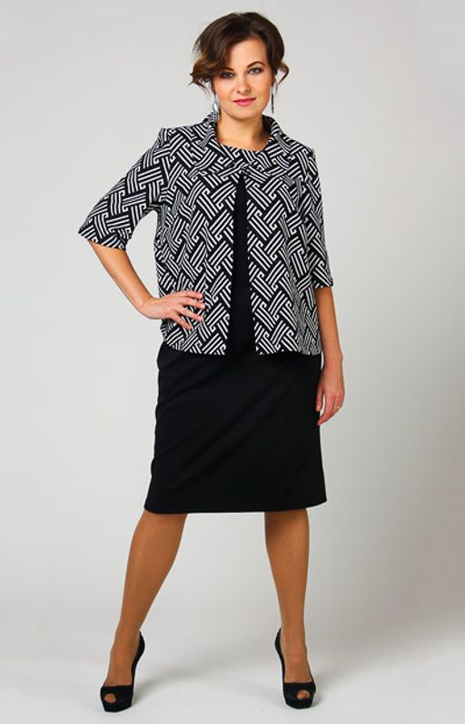 Элегантный жакет силуэта -  трапеция. - Ckc collections фото 2