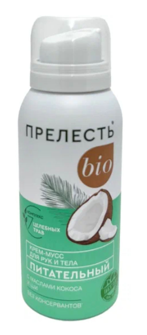 ПРЕЛЕСТЬ БИО крем-мусс д/тела 100мл Питательный