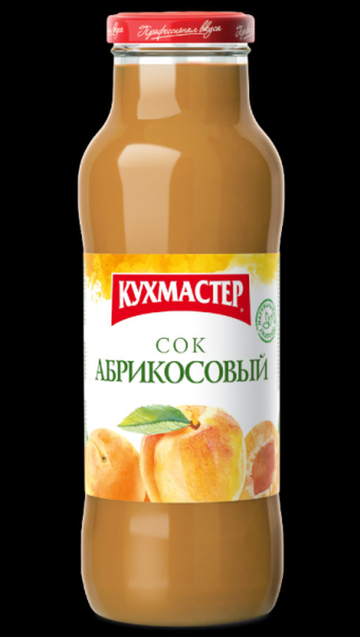 Цена за 4 шт. Сок Кухмастер Абрикосовый с мякотью 680 мл