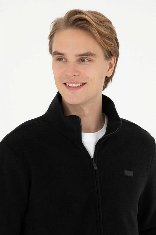 U. S. Polo Assn / Мужской черный вязаный кардиган - U.s. polo assn фото 2