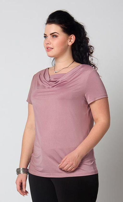 2706/8 блуза Из тонкого шелковистого трикотажа с пайетками цвета черный/серебро - Ckc collections фото 23