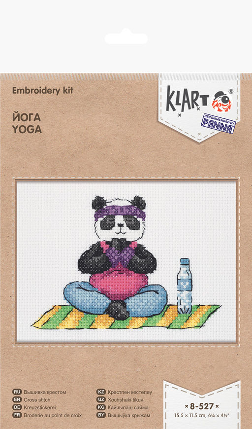 Klart набор для вышивания 8-527 Йога 15.5 х 11.5 см