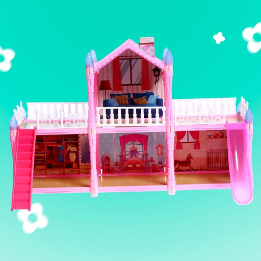 Кукольный домик «Сказочная жизнь на вилле» с куклой, питомцами и аксессуарами, светится в темноте