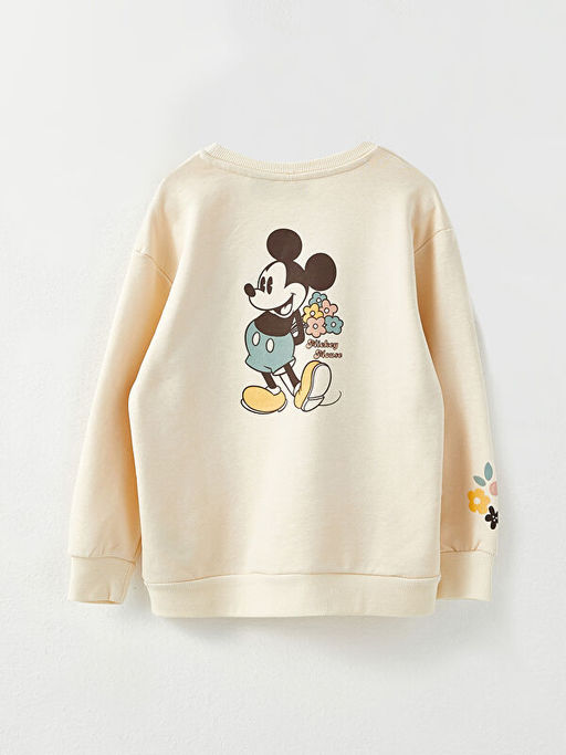 Bisiklet Yaka Mickey Mouse Bask?l? Uzun Kollu K?z ?ocuk Sweatshirt Anne K?z Kombini - Waikiki фото 2