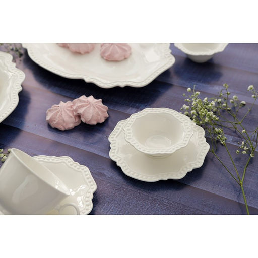 Салатник фарфоровый Magistro Сюита, 80 мл, d=10,5 см, цвет белый  фото 3