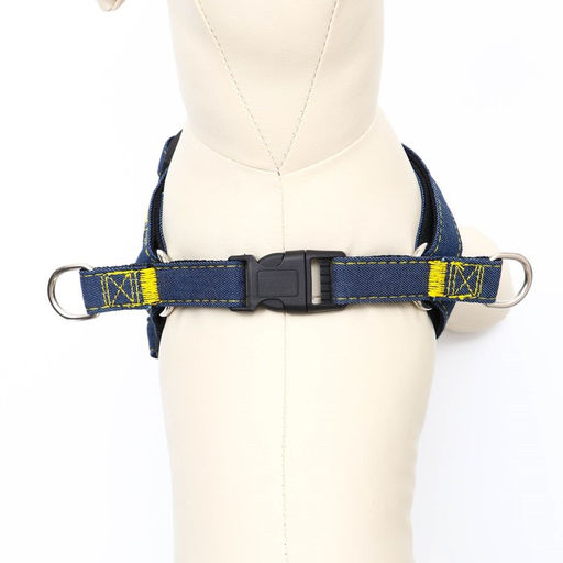 Шлейка Джинс, чёрный подклад, ширина 2 см, ОШ 45-70 см, ОГ 45-70 см - Пижон фото 4