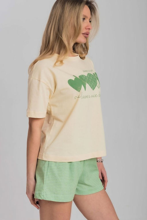 Пижама М325338Пмз молочный/зеленый - Елена фото 4