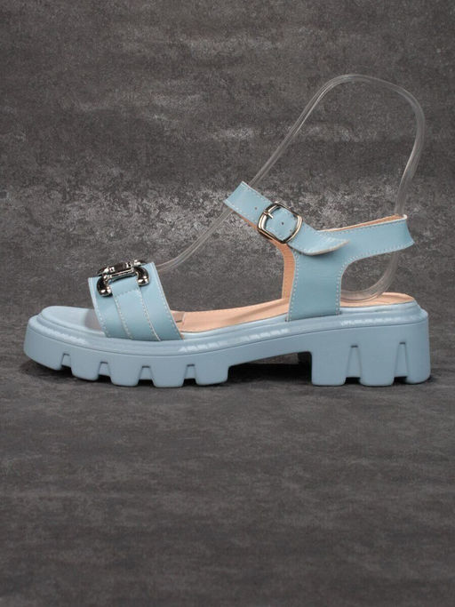 08-PEY182-5 LIGHT BLUE Босоножки женские (натуральная кожа)