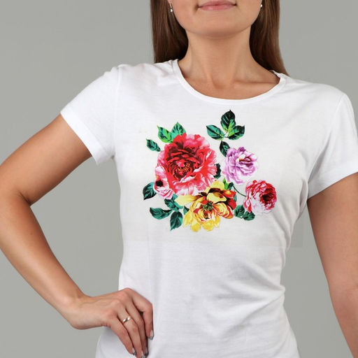 Цена за 5 шт. Термонаклейка Цветы, 17?16 см