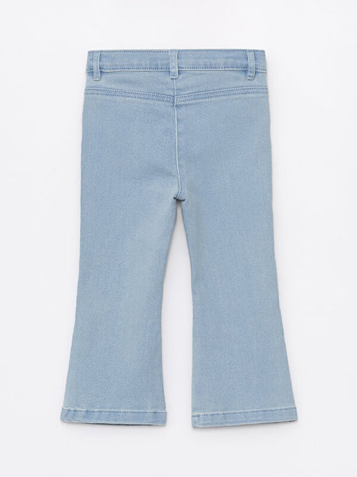Beli Lastikli Basic K?z Bebek Jean Pantolon