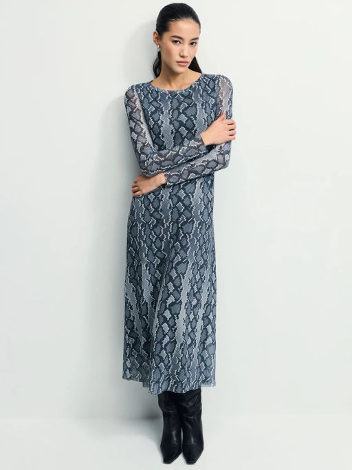 Платье миди с принтом / Zarina