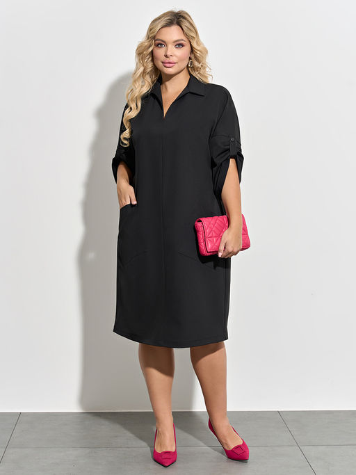 Платье 0297-1п_У черный матовый - Dora фото 3