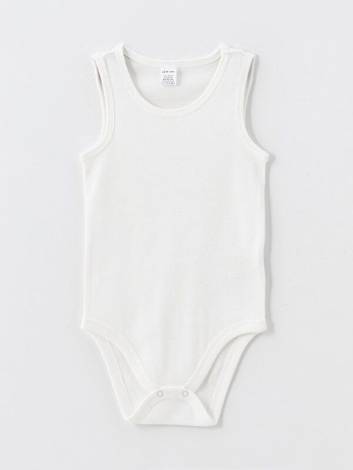 Bisiklet Yaka Basic Erkek Bebek ??t??tl? Bodysuit 2li