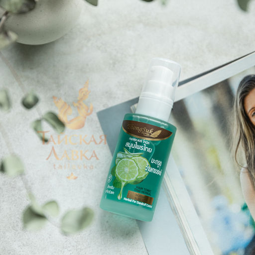 Тоник д/волос Травяной от Перхоти Бергамот и Алоэ THONGSUK
40 мл