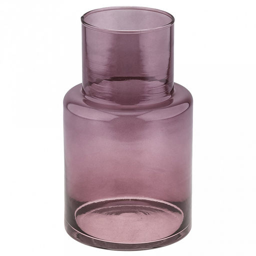 Ваза для цветов стеклянная "Тебриз-2" 2,2л, д14,5см, h24см, средняя, "Баклажан", прозрачный (Россия)