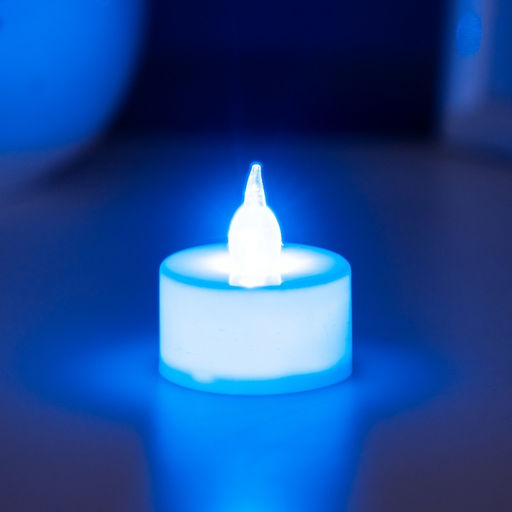 Цена за 4 шт. Светодиодная свеча, ночник LED RISALUX «Малая», RGB, h=4 см
