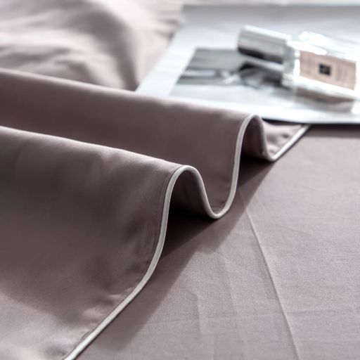 КПБ Mency однотонный с вышивкой MENO011 2 спальный