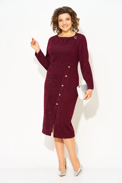 Платье Liliana 1501 бордо фото 6