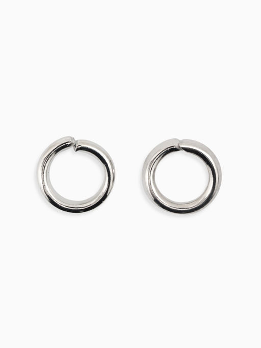 Набор для создания украшений "Минимум" колечки, кримпы, цепочки, цвет серебро