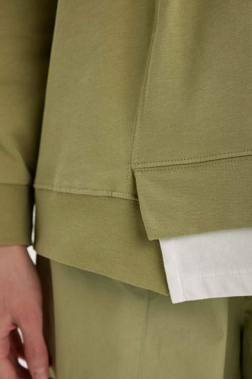 Толстовка-туника с длинными рукавами стандартного кроя - Defacto фото 8