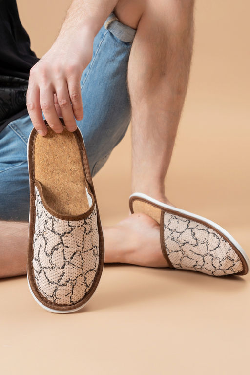 Тапки мужские с пробковой стелькой МТП(пр)