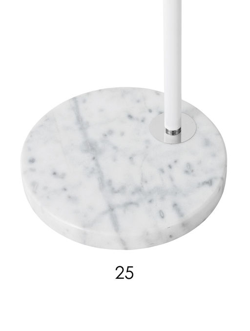 Торшер напольный BayerLux «Атлант», Е27, 40 Вт, подставка камень, 26×55×185 см, белый