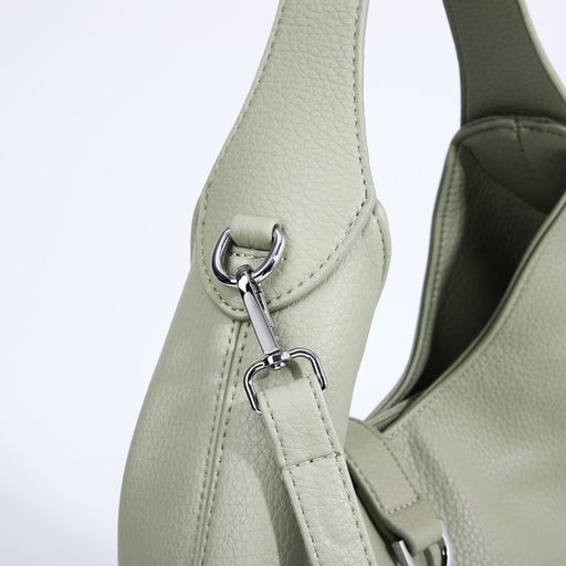 Сумка-мешок на молнии, наружный карман, цвет светло-зелёный - Simaland фото 5