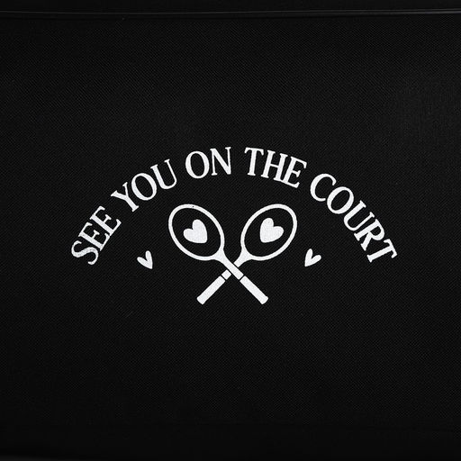 Сумка спорт Увидимся на корте, 40*24*21, отд на молнии, черный - Nazamok фото 7