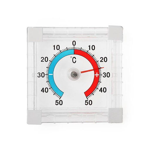 Термометр уличный, механический, квадратный, 8×8 см