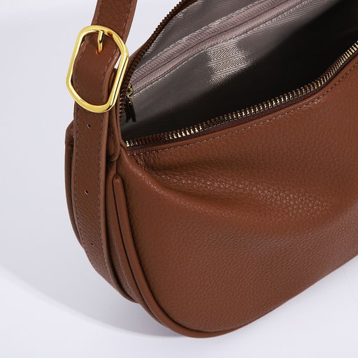 Сумка-багет на молнии, цвет коричневый - Simaland фото 5