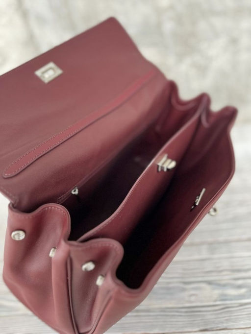 Женская кожаная сумка-портфель 8399-3 Бордо - Sergio valentini фото 5