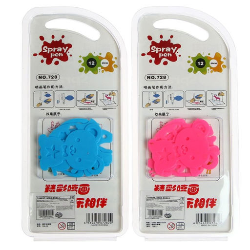 Фломастеры 12 цветов BLOWPENS, с трафаретами, блистер, вентилируемый колпачок, МИКС - Simaland фото 4