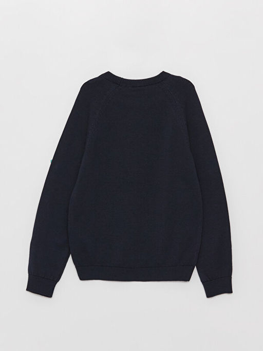 Bisiklet Yaka Sonic Bask?l? Uzun Kollu Erkek ?ocuk Triko Kazak - Waikiki фото 3