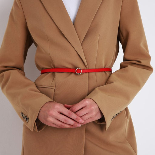 Ремень женский, ширина 1 см, пряжка металл, цвет красный - Simaland фото 4