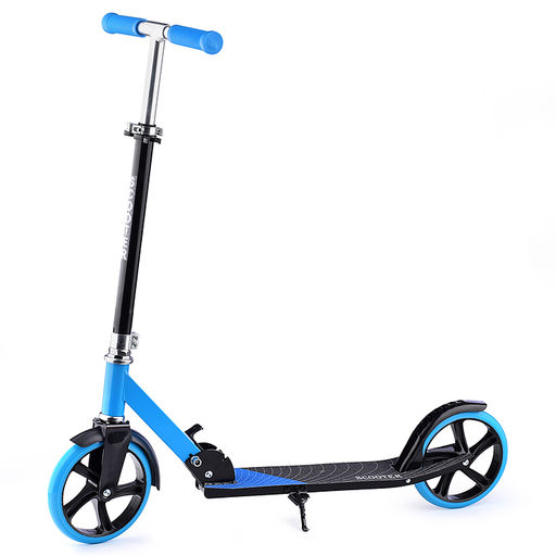 Самокат 2-х кол., голубой, колёса PU/200 мм., ABEC 7, в коробке